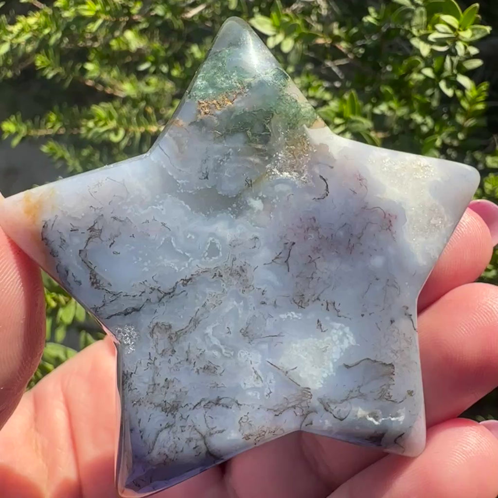 Moss Agate Star
