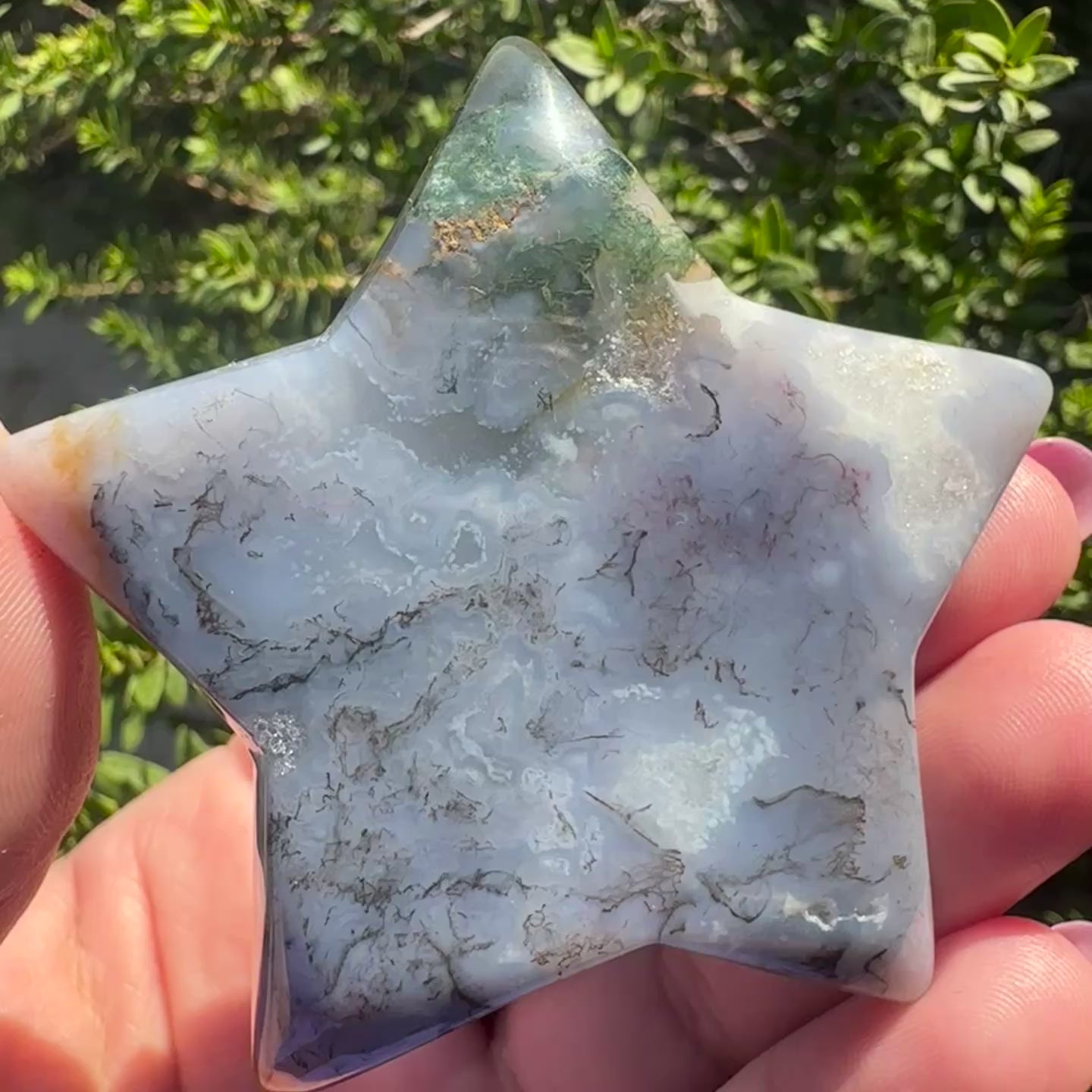 Moss Agate Star