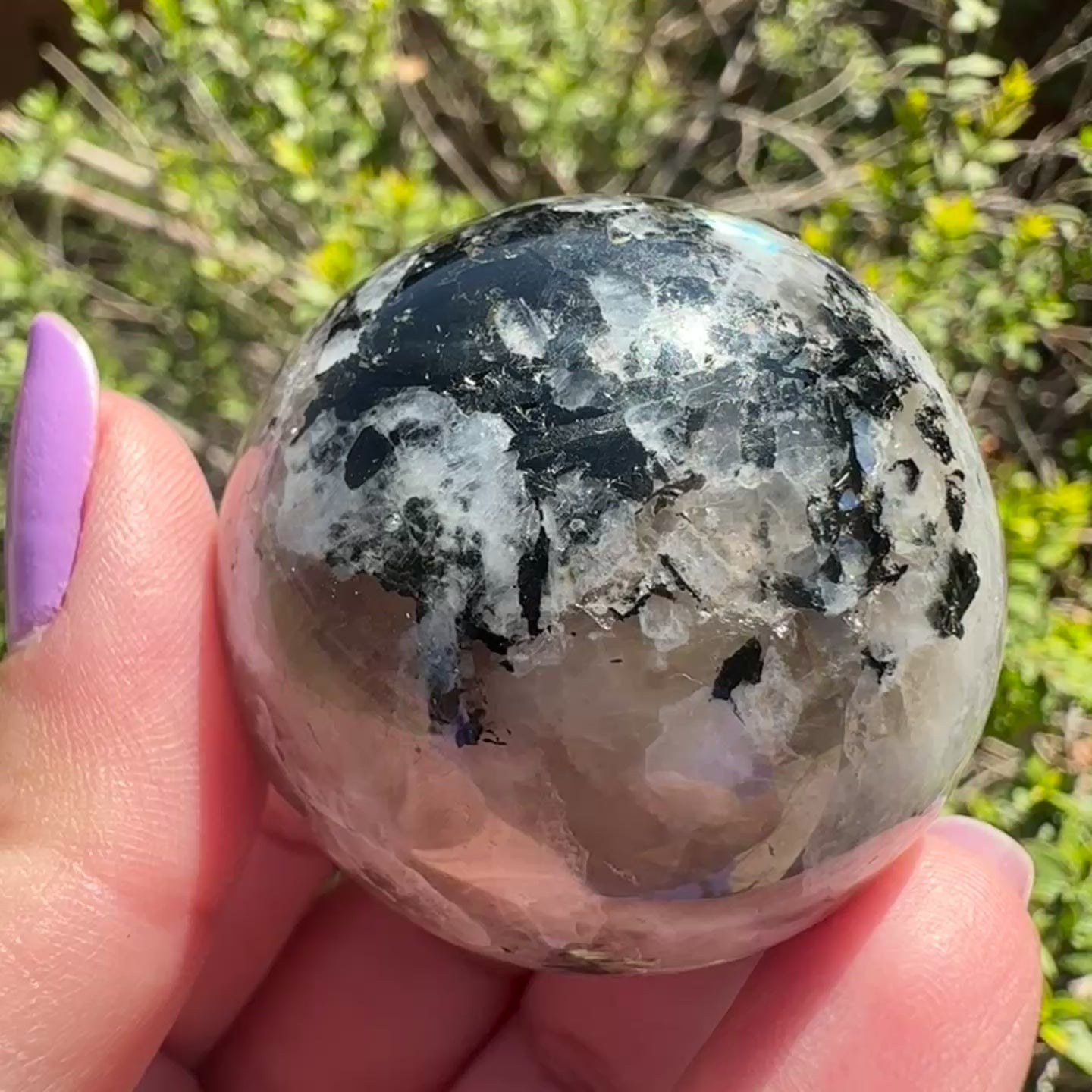 Rainbow Moonstone Sphere