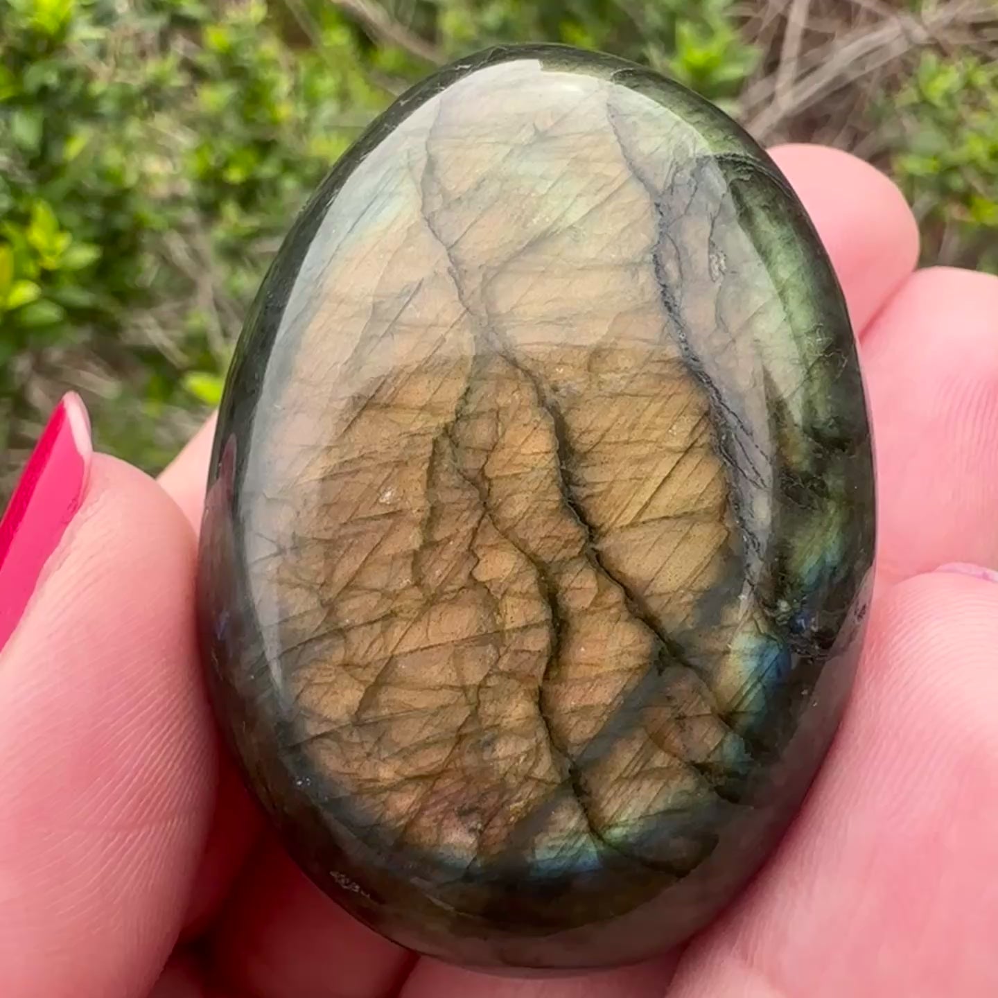 Labradorite Palm Stone