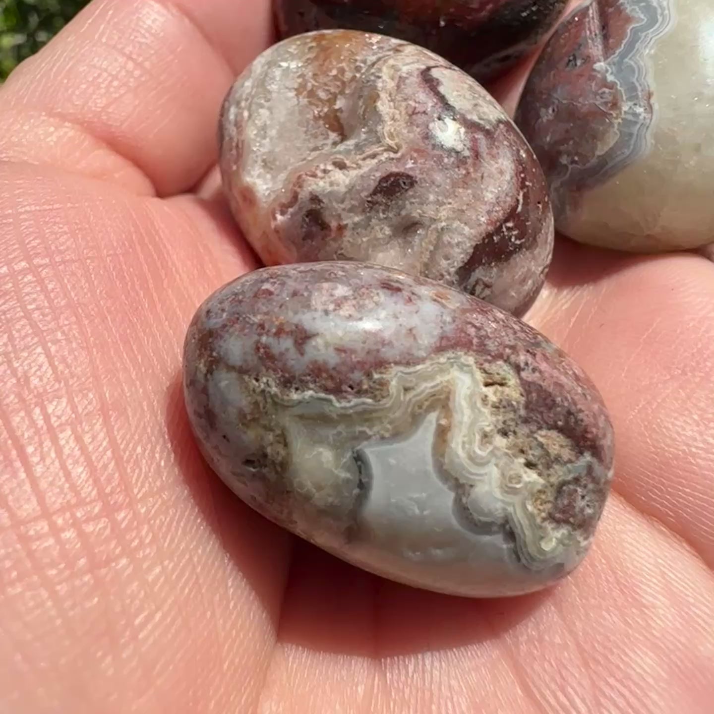 Mexican Lace Agate Tumbles