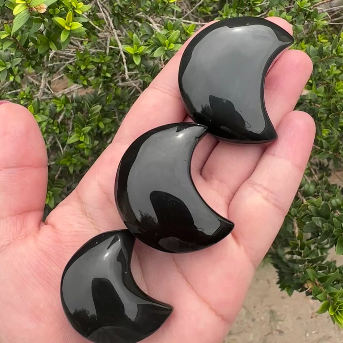 Rainbow Obsidian Moon