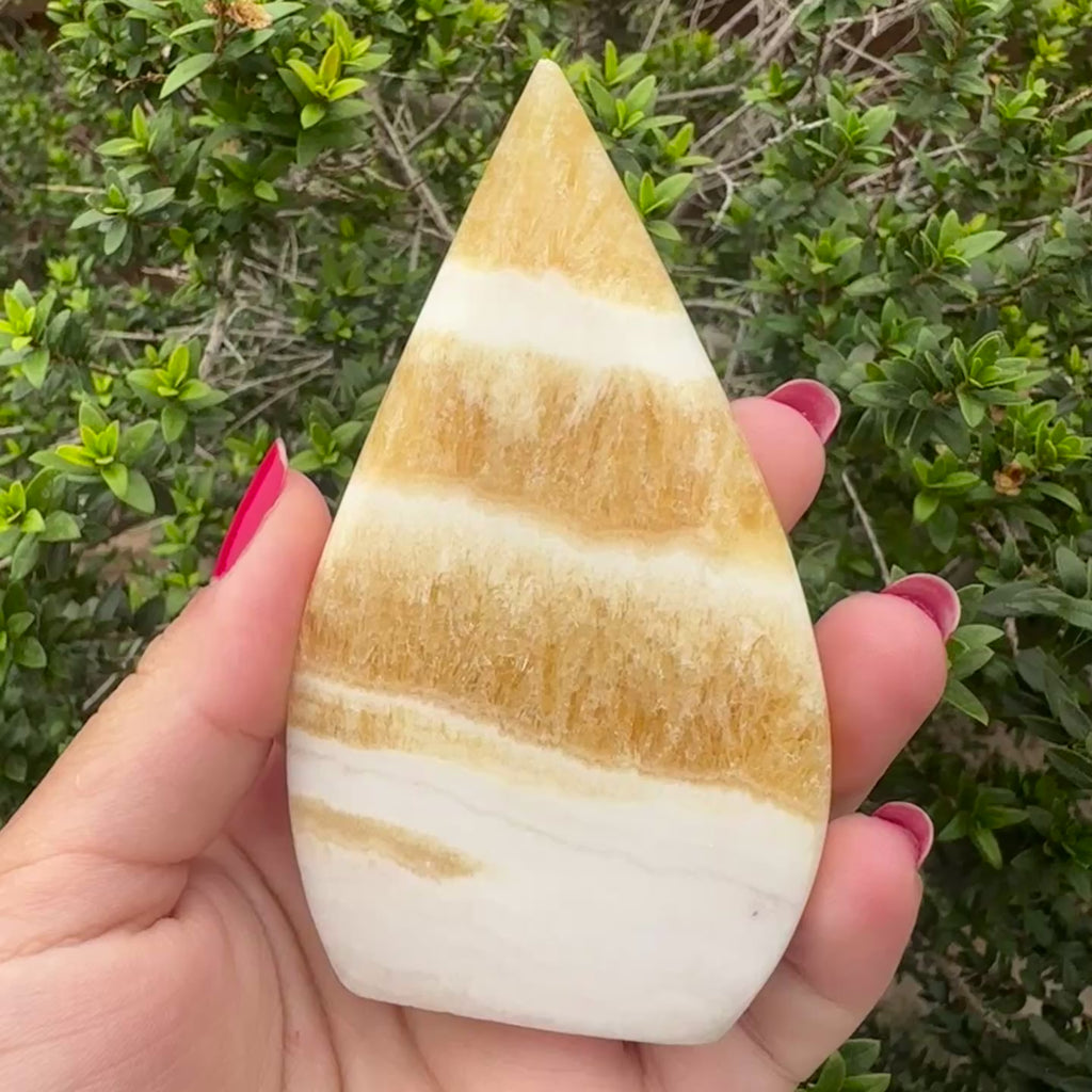 Orange Calcite Flame