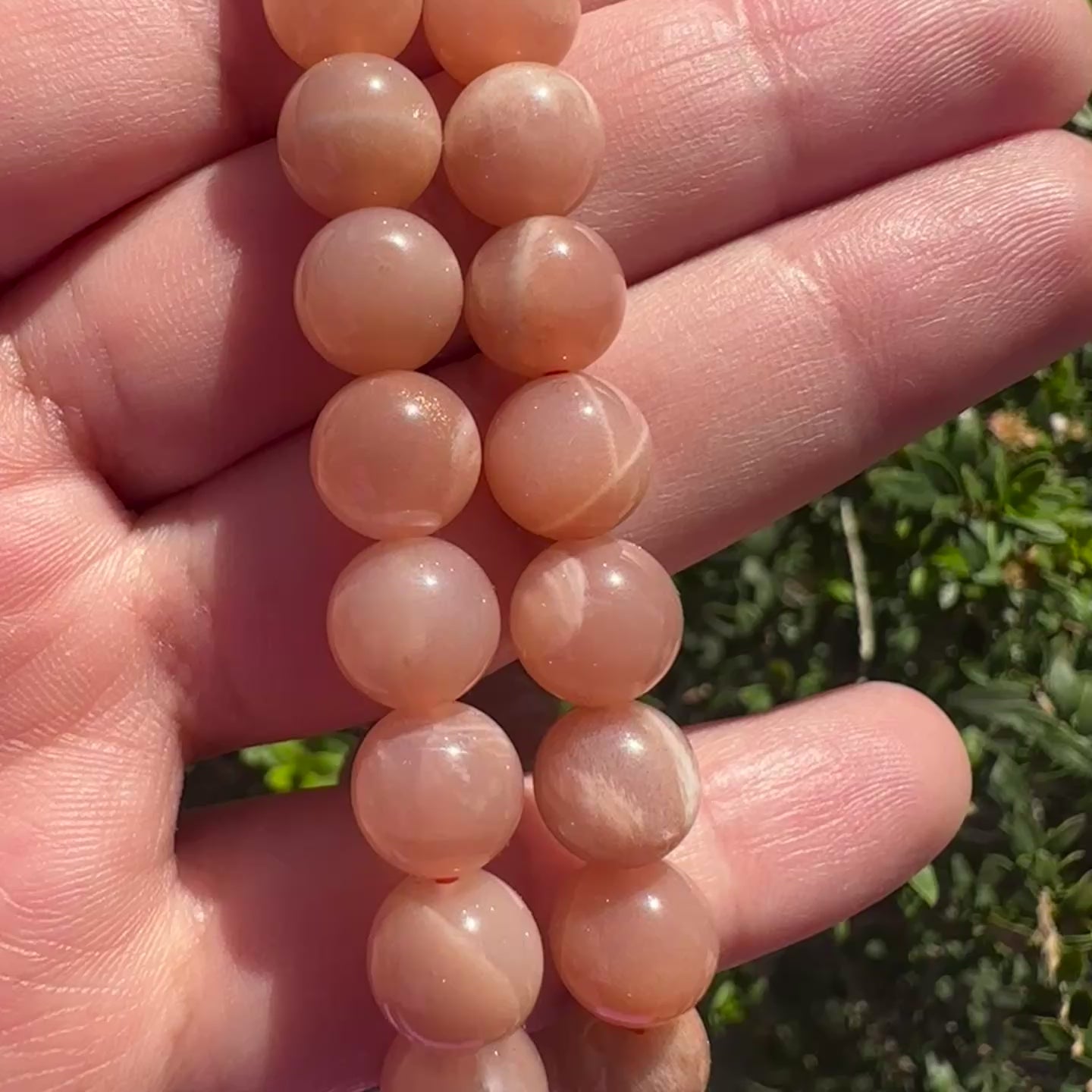 Peach Moonstone Bracelet | 8.5mm