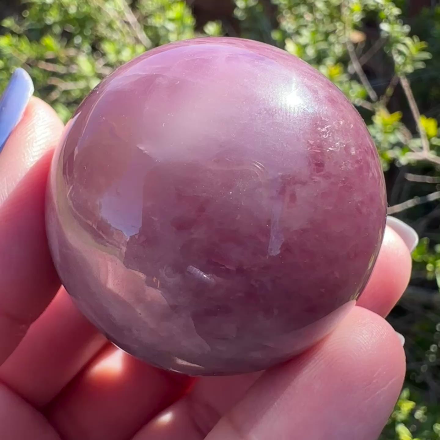 Lavender Rose Quartz Sphere
