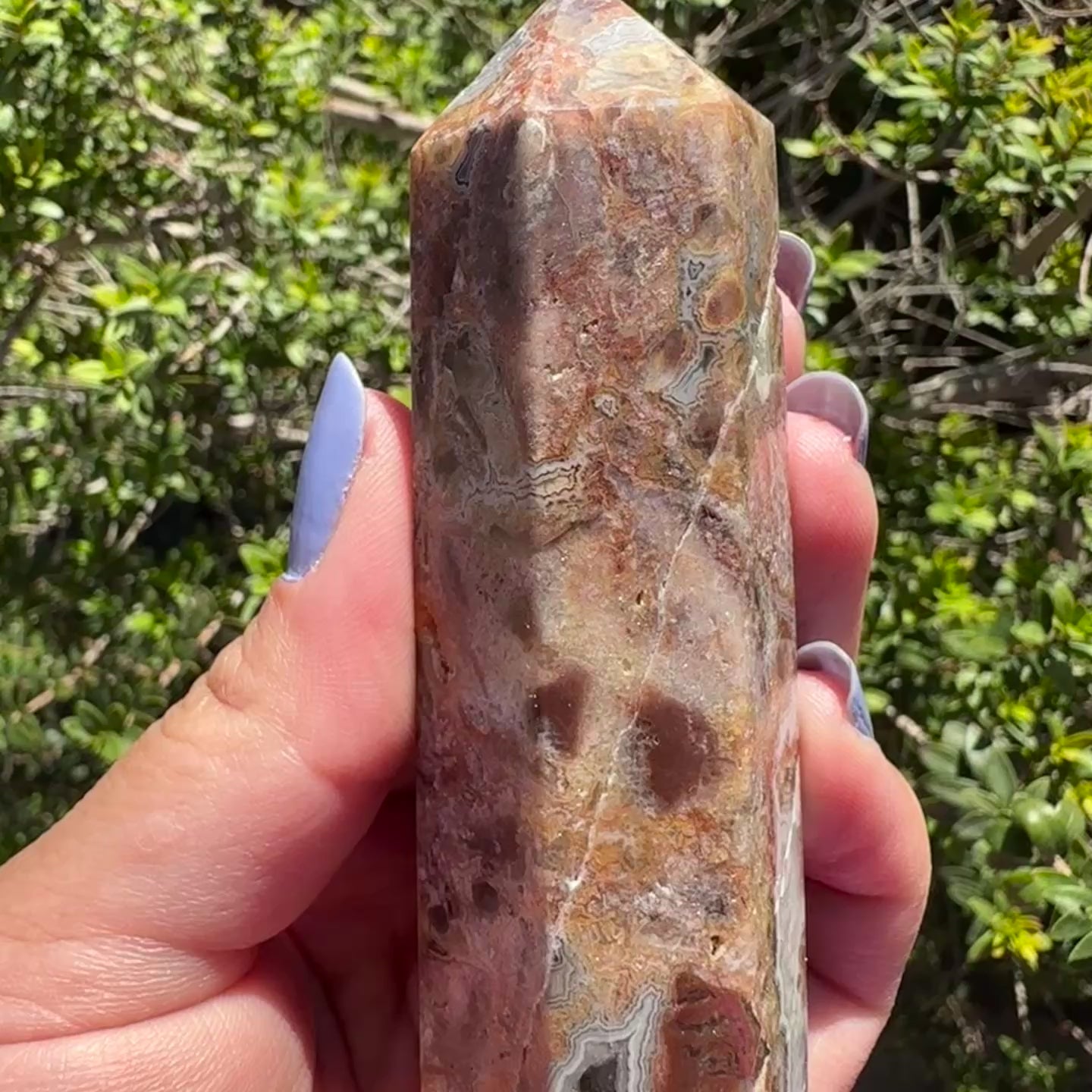 Mexican Lace Agate Tower